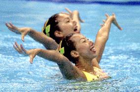 Japanese duet off to good start at swimming world c'ships